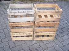 6 x  ALTE  WEINKISTE