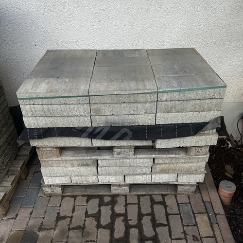 Pflasterplatten aus beton grau - beton,