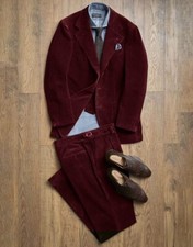 Herren Cord Anzug Einreiher