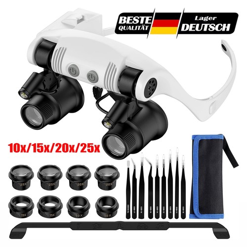 Led uhrmacherlupe lupenbrille - uhrmacherlupe,