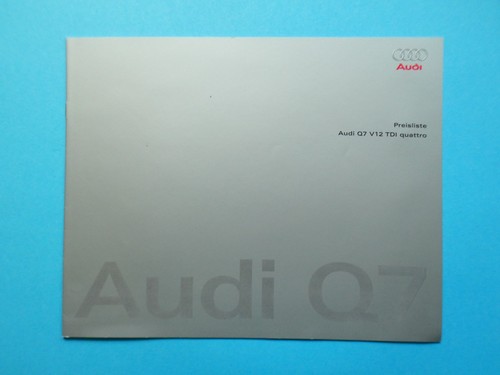 Prospekt preisliste audi - /,