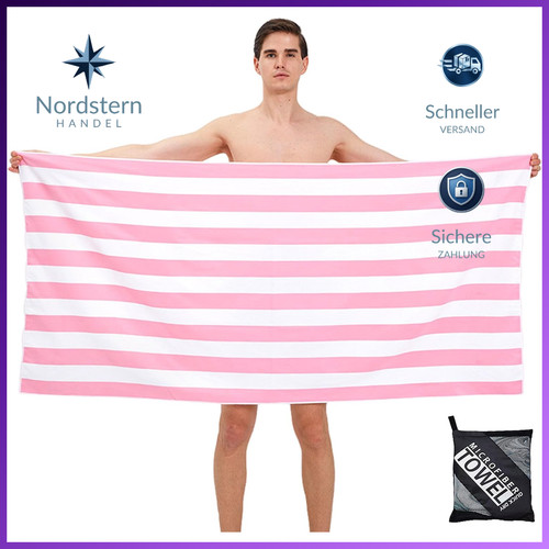 Strandtuch xxl 160x90cm rosa - 160x90cm,