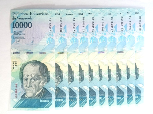 Banknoten venezuela x - banknoten, 10