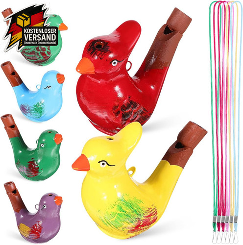 Keramik vogelpfeifen set - keramik,