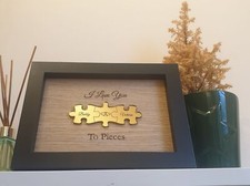 Paare Puzzleteil Bilderrahmen