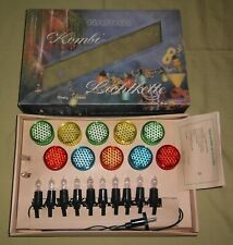 DDR NARVA Partylicht Kombi Lichterkette 10er + 2 Ersatzlampen Anleitung OVP TOP