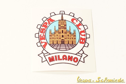 Dekor aufkleber vespa club - aufkleber, "vespa