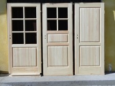 Zimmertür aus Holz Massiv Eiche mit 9cm Zarge