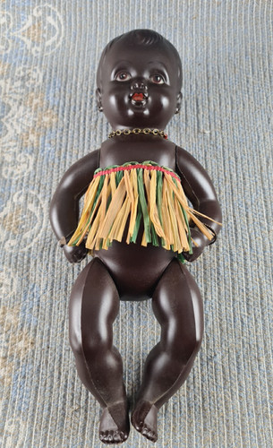 Vintage dunkle cellba puppe - vintage,