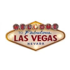 Welcome to Fabulous Las Vegas - Nevada -  LED - ca. 48 x 24cm Strip USA Casino