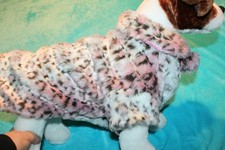 ⭐️ Hundemantel rosa Prinzessin Fell Hingucker kuschelig M 42  ⭐ super schick TOP