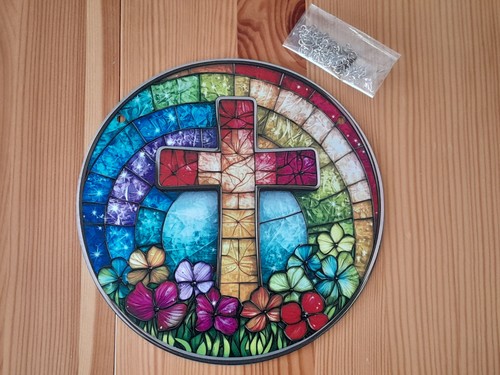 Kreuz kirche fensterbild - kreuz,