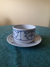sauciere porzellan, Strohblume, Indisch blau, gebraucht