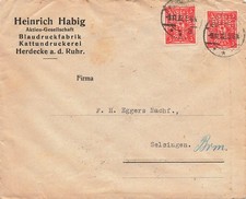 110122) DR Blg mit Perfin /