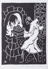 Rudolf Breilmann (1929 - 2018) - Ulenspiegel Original-Holzschnitt