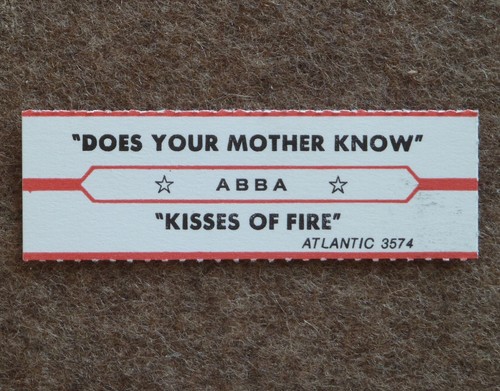 Abba jukebox label - abba, usa
