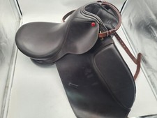 Englischer Vielseitigkeitssattel VS Leder braun – gebraucht guter Zustand