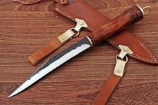 Mittelalter Arbeitsmesser Wikinger mit Messing Verarbeitung MAQ1706