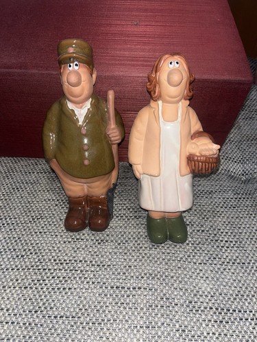 Bauer bäuerin ton figuren - &, ton-figuren