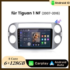 6+128G Android 13 Carplay RDS WiFi GPS Navi Autoradio Für VW Tiguan 5N GOLF Plus