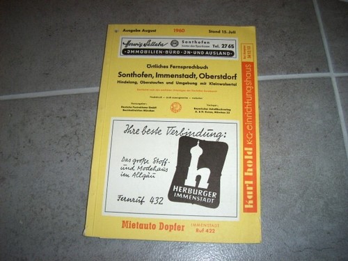 Fernsprechbuch sonthofen - fernsprechbuch,