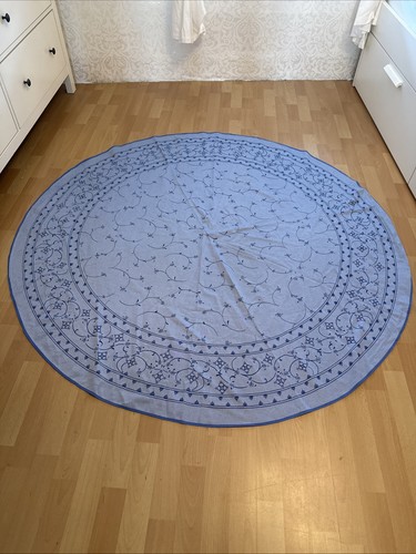 Blaue runde tischdecke - blaue,