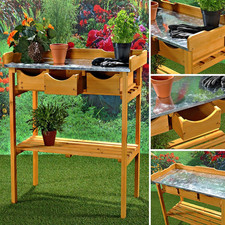 Gartentisch Pflanztisch Arbeitstisch Blumentisch Gärtnertisch Holztisch Tisch