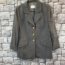 "ae elegance Paris" Classischer Mantel Grau Wolle-Mix  Gr. L  DE 38/40 17A38