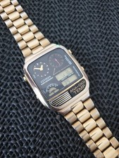 Vintage ana-digi temp Quarzuhr