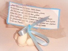 Gastgeschenke Zuckermandeln Taufe GG0063 hellblau