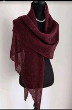 Tuch handgestrickt Mohair