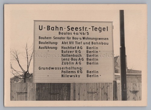 Berlin bahn bau seestraße - u-bahn-bau,