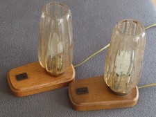 Alte Nachttischlampen Glas ~