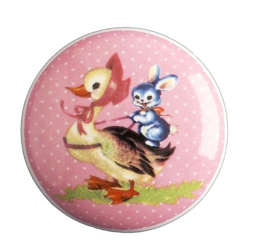 Möbelknopf gans hase häschen - gans,