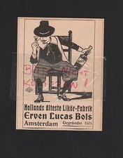 AMSTERDAM, Werbung 1908, Erven