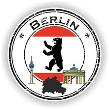 Berlin Deutschland Rund Flagge