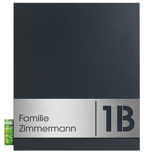 Box 111 briefkasten anthrazit - box,
