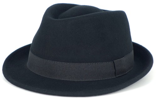 Hut trilby filz schwarz von - hut,