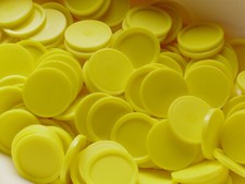 5 - 5.000 Einkaufswagenchips, Wertmarken, Pfandmarken, gelb