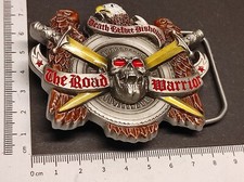 Buckle/Gürtelschnalle: ROAD WARRIOR, Skull, Biker (Vintage 1995) Tanside/GAP