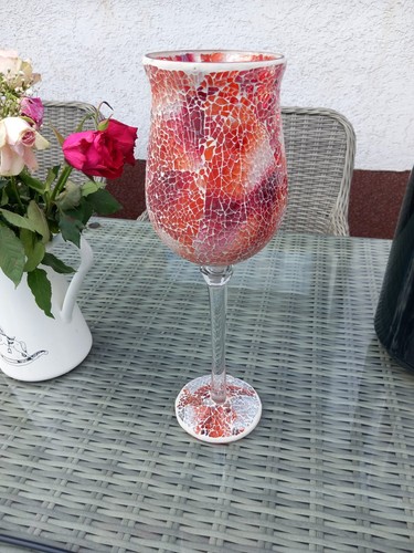 Windlicht aus glas - aus, mit