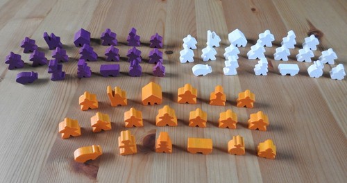 Carcassonne holz meeples - -,