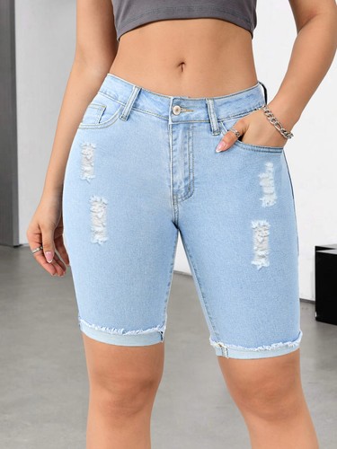 Damen jeans short kurzehose - jeans,