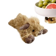 Highland Cow Plüschtier Realistische süße liegende Puppe Highland Cow Toy
