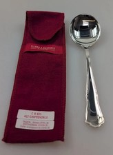 Robbe & Berking Tassen-, Sahnelöffel Alt-Chippendale 925 Silber Halbmond Krone 