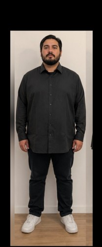 Camisa negra mangas largas - camisa,