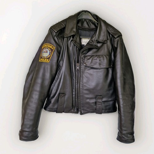 Lederjacke police usa - police,