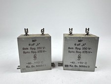 2x Siemens MP Elko 6uF 250V Rarität Kondensator neu Hifi Audio Klangfilm