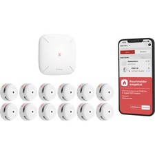X-Sense FS121 Rauchwarnmelder-Set plus Zentrale (B x H x T) 78 x 48 x 78 mm