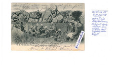 6N Feldpost DSWA 4.10.1905 n.Schrimm Seebataillon Tropenhelme b.d. Schutztruppe